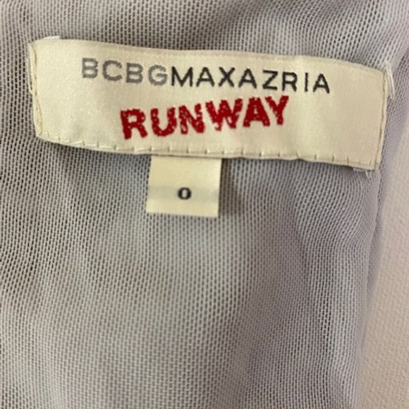 BCBGMAXAZRIA Runway Silk/Organza Yellow/Gold Dress Size 0 NWOT - Picture 7 of 11